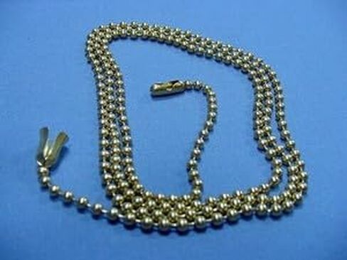 #US Brass Light Socket Pull Chain 1/25" Ball 3-Foot Extension Replacement #6 in Saudi Arabia