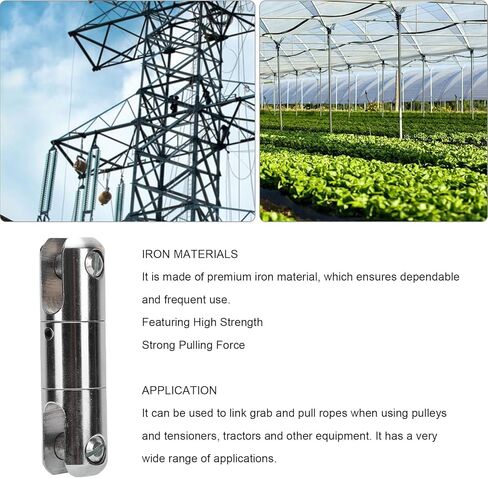 Hilitand 1 Ton Cable Pulling, Stainless Steel Iron Wire Bearing Breakaway Tool with Replaceable Dowel Pin for Connecting Grip Pull Rope Pulley Tensioner Tractor in Saudi Arabia