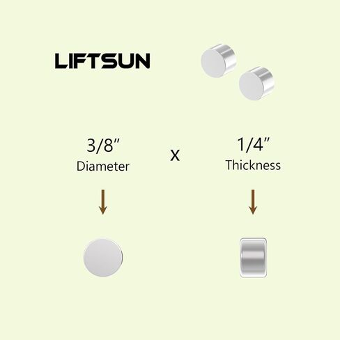 Small Round Rare Earth Magnets N42-3/8" D x 1/4" H - 30 Pack, Super Strong Neodymium Disc Magnets for Fridge,DIY,Building,Scientific,Craft,Office Mighty Magnet, 0.375" Dia x 0.25" Thick in Kuwait