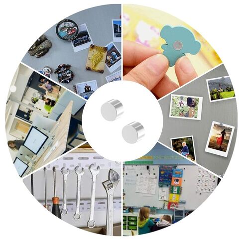 Small Round Rare Earth Magnets N42-3/8" D x 1/4" H - 30 Pack, Super Strong Neodymium Disc Magnets for Fridge,DIY,Building,Scientific,Craft,Office Mighty Magnet, 0.375" Dia x 0.25" Thick in Kuwait