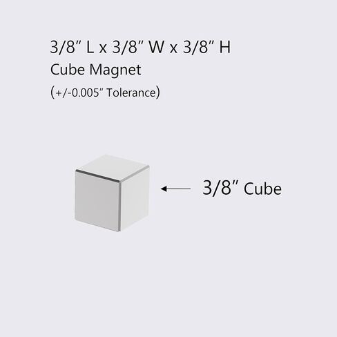 N52-3/8 طول × 3/8 عرض × 3/8 ارتفاع - 20 حزمة، مغناطيس مكعب نيوديميوم قوي صغير، مغناطيس أرضي نادر قوي، مغناطيس مربع نيوديميوم صناعي عالي التحمل 0.375 × 0.375 × 0.375 بوصة in Kuwait