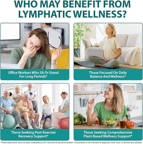 Lymphatic Drainage Drops, 21-in-1 Organic Lymphatic Drainage Supplement with Dandelion Extract, Zine, Burdock Extract,for Lymph System Support, Cleanse | Gluten-Free, 60ml in Kuwait