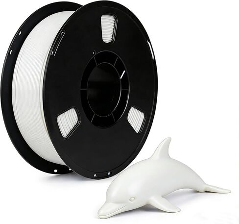 Matte PLA Plus 3D Printer Filament,PLA + Filament 1.75mm, Neatly Wound 3D Printing Filament 1.75mm, Dimensional Accuracy +/- 0.02 mm, Fit Most FDM 3D Printers, 1kg Spool (2.2lbs), White in Saudi Arabia