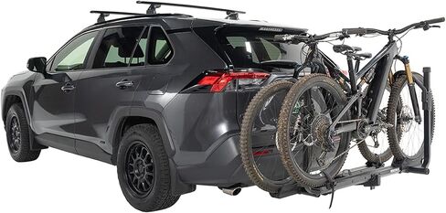 Yakima StepUp 2-Bike Wheel-Mount Platform Rack, Fits 2" Receivers, Rear Vehicle Carrier for Cars, SUVs and Trucks with StadiumSeating and Offset Trays in Saudi Arabia