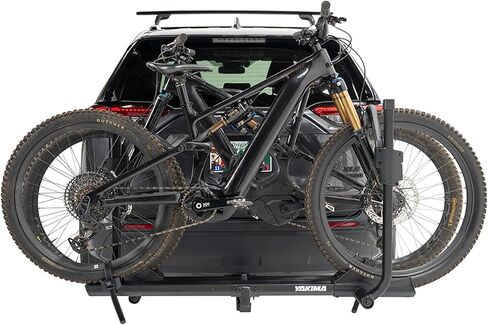 Yakima StepUp 2-Bike Wheel-Mount Platform Rack, Fits 2" Receivers, Rear Vehicle Carrier for Cars, SUVs and Trucks with StadiumSeating and Offset Trays in Saudi Arabia
