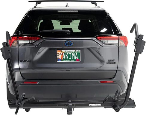 Yakima StepUp 2-Bike Wheel-Mount Platform Rack, Fits 2" Receivers, Rear Vehicle Carrier for Cars, SUVs and Trucks with StadiumSeating and Offset Trays in Saudi Arabia
