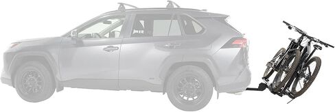 Yakima StepUp 2-Bike Wheel-Mount Platform Rack, Fits 2" Receivers, Rear Vehicle Carrier for Cars, SUVs and Trucks with StadiumSeating and Offset Trays in Saudi Arabia