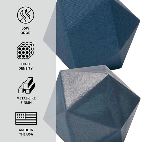 بروتوباستا خيوط طابعة PLA ثلاثية الأبعاد مملوءة بالفولاذ المقاوم للصدأ باللون الأزرق | خيوط طابعة PLA مملوءة بالمعدن من ProtoPlant | 60% فولاذ | خيوط معدنية مركبة صديقة للبيئة من البولندية والباتينا | بكرة معدنية 500 جرام in Kuwait