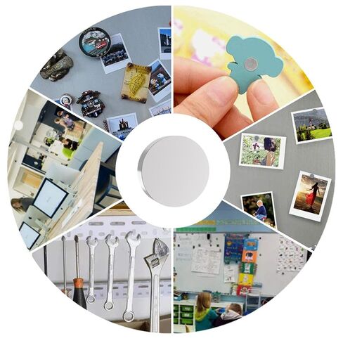 N42 Powerful Rare Earth Magnets- 1/4" D x 1/16" H - 200 Pack, Silver Super Strong Neodymium Disc Magnet for Fridge, DIY, Building, Scientific, Craft, and Office Magnets, 0.25" Dia x 0.0625" Thick in Kuwait