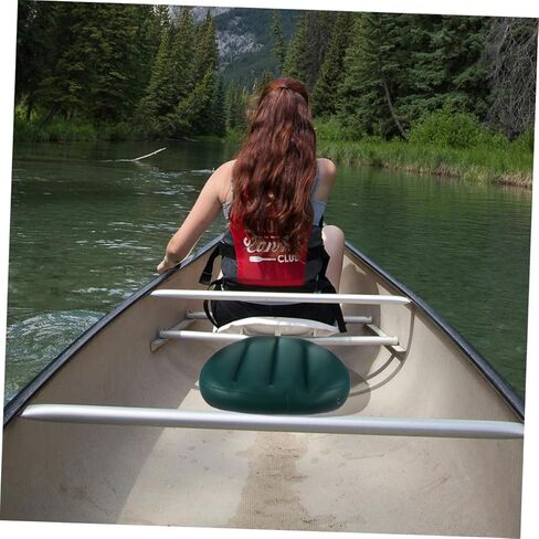 Luxshiny 2pcs Inflatable Boat Seat Cushion Pad Thickened PVC Rafting Kayak Backrest Seat Pad Ergonomic Portable Padded Mat for Outdoor Camping and Water Sports in Saudi Arabia