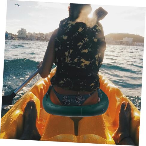 Luxshiny 2pcs Inflatable Boat Seat Cushion Pad Thickened PVC Rafting Kayak Backrest Seat Pad Ergonomic Portable Padded Mat for Outdoor Camping and Water Sports in Saudi Arabia