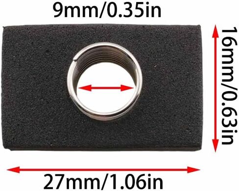 4PCS Electric Bass And Electric Guitar P90 Pickup Inner Pads With Springs EVA Bass Height Adjustment Pad For Foam Cartridge Black in Saudi Arabia