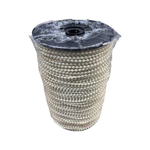 لفة حبل سلسلة من الخرز البلاستيكي - بكرة بطول 1000 قدم - رقم 10 - ظل دوار، ظل روماني، وإصلاح سلسلة الكرة العمياء من كاستيلانوس (أبيض) in Kuwait