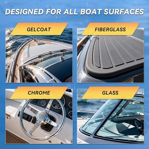 مجموعة غسول مزيل الملح 5 في 1، منظف القوارب ذو درجة حموضة محايدة للقوارب والسيارات وإكسسوارات القوارب، والمحركات البحرية ومحرك خارجي، يتضمن بخاخة رغوية، ومنشفة مقاس XL، وقفاز غسيل وممحاة للجرجر in Kuwait