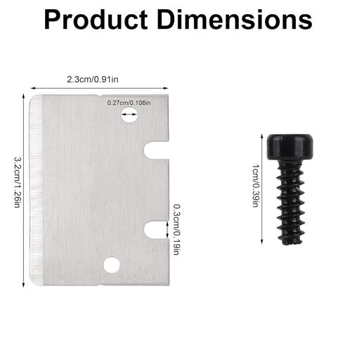 6pcs 3D Print Scraper Blades, Stainless Steel Cleaning Scraper Blades with 12 Screws Practical 3D Print Accessories Compatible with Bambu Lab X1/P1 Printer Series in Saudi Arabia