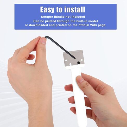 6pcs 3D Print Scraper Blades, Stainless Steel Cleaning Scraper Blades with 12 Screws Practical 3D Print Accessories Compatible with Bambu Lab X1/P1 Printer Series in Saudi Arabia