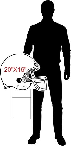 Football Helmet Shaped Yard Sign Personalized Yard Sign Red – Class of 2026 Congrats Grad, Senior High School or College Graduation Outdoor Sign16x20 in. Yard Road Sign with Stand in Saudi Arabia