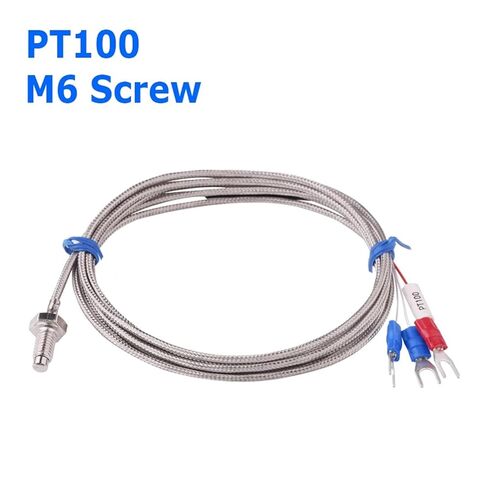 M6 Screw Type PT100 Resistance Detector Thermal Sensor 3 Wires Cable for Boiler Oven Temperature Controller(Cable Length 4m) in Saudi Arabia