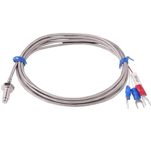 M6 Screw Type PT100 Resistance Detector Thermal Sensor 3 Wires Cable for Boiler Oven Temperature Controller(Cable Length 4m) in Saudi Arabia