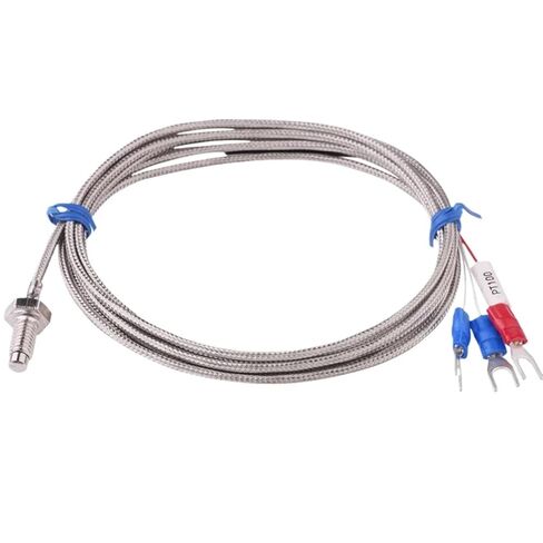 M6 Screw Type PT100 Resistance Detector Thermal Sensor 3 Wires Cable for Boiler Oven Temperature Controller(Cable Length 4m) in Saudi Arabia