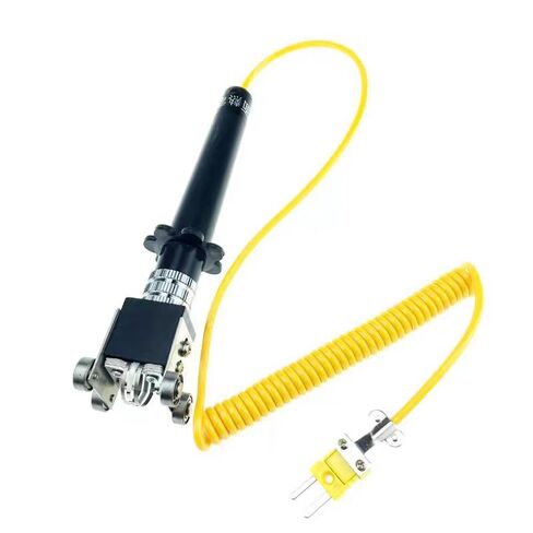 WRNM-101 Type Surface K-Type Thermocouple, -50°C to 600°C Handheld Probe for Moving Rollers, 40mm Tip with Retractable 1m-2m Cable in Saudi Arabia