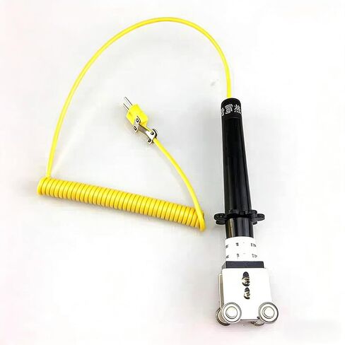 WRNM-101 Type Surface K-Type Thermocouple, -50°C to 600°C Handheld Probe for Moving Rollers, 40mm Tip with Retractable 1m-2m Cable in Saudi Arabia