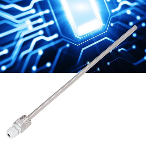 الفولاذ المقاوم للصدأ Thermowell استشعار درجة الحرارة Thermowell مع غطاء بلاستيكي ABS 8 × 300 مم مسبار IP68 لجهاز استشعار درجة الحرارة الشمسية ملحقات الأجهزة البتروكيماويات السيارات in Saudi Arabia