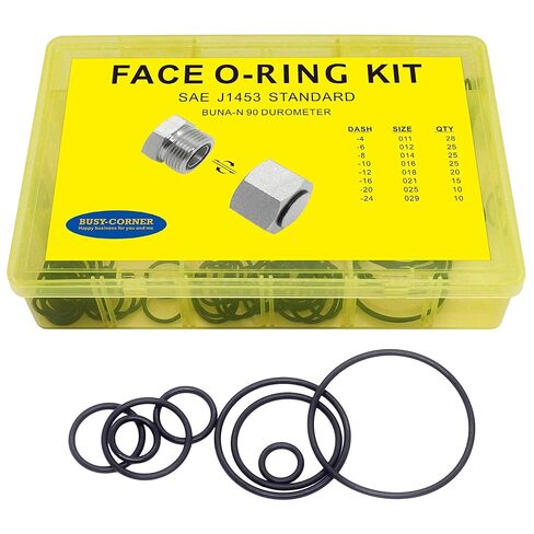 248 PCS 12 Sizes Hydraulic O-Ring Kit BOSS ORB Fittings, SAE 900 Series Buna-N 90 Durometer Boss Hydraulic Seal Kit in Saudi Arabia