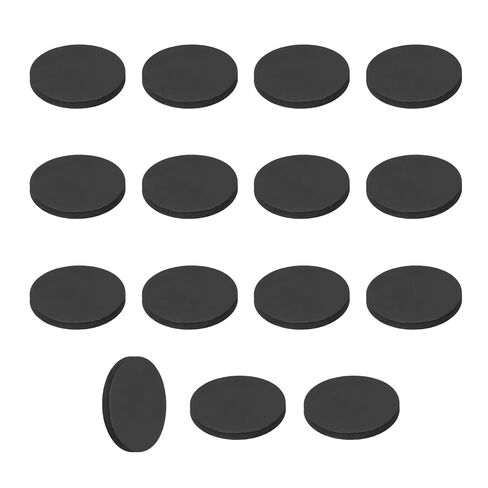 15 قطعة من غسالات الأقراص الصلبة المطاطية من uxcell، 20 مم OD × 2 مم سميكة مضادة للانزلاق، فواصل مطاطية غير لاصقة، وسادة حشية مستديرة مسطحة لأجهزة الأثاث التي تصنعها بنفسك، أسود in Saudi Arabia