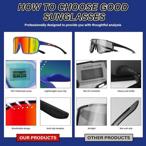 Polarized Kids Sunglasses Youth Baseball Sun Glasses for Softball Running and Cycling Sports UV400 in Saudi Arabia