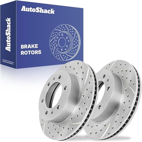 AutoShack Front Brake Rotors | Replacement For 2006-2010 Hummer H3 2009-2010 H3T 3.5L 3.7L 5.3L V8 4WD | 2-PC Set in Saudi Arabia