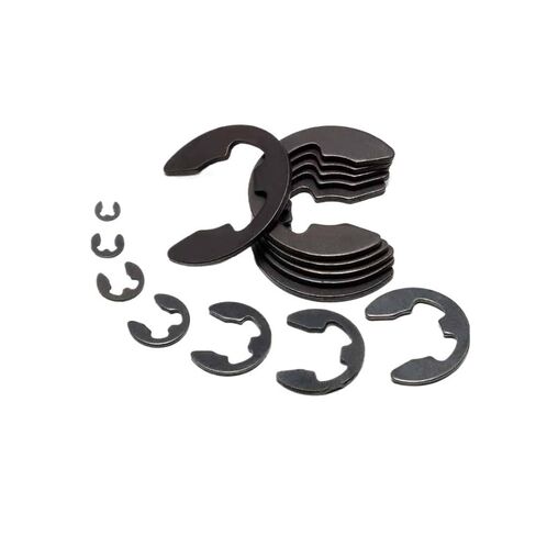 10/50/100pcs M1.2 M1.5 M2 M3 M3.5 M4 M5 M6 M7 M8 M10 to M24 Black Carbon Steel E Clip Circlip Retaining Ring Gasket for Shaft Rings Fastener Washers(100pcs M1.5) in Saudi Arabia