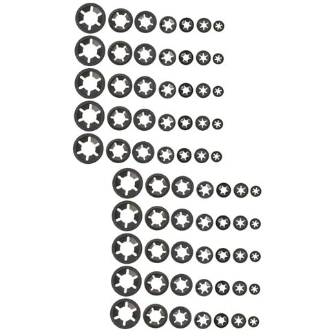 Veemoon 420pcs Carbon Steel Internal Tooth Bearing Locking Washers Set High Precision Clip Washers Resistant Fasteners for Humid Environments in Saudi Arabia