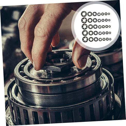 Veemoon 420pcs Carbon Steel Internal Tooth Bearing Locking Washers Set High Precision Clip Washers Resistant Fasteners for Humid Environments in Saudi Arabia