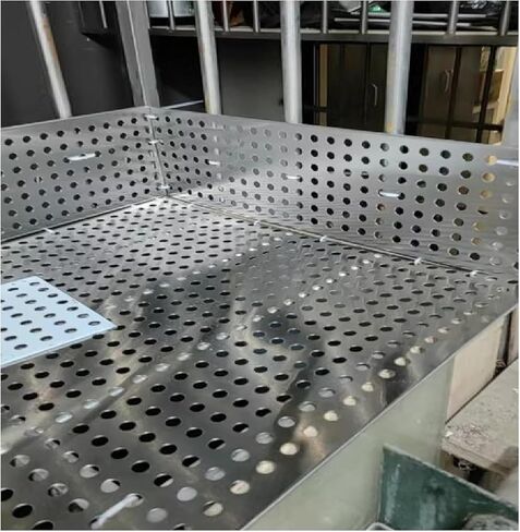 Stainless Steel 304 Perforated Sheet - Balcony Guard & Cat Safety Net, Durable Industrial Metal Plate (47x50 cm) for Balcony Protection and Safety in Kuwait