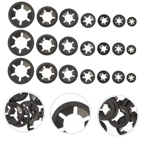 Veemoon 420pcs Carbon Steel Internal Tooth Bearing Locking Washers Set High Precision Clip Washers Resistant Fasteners for Humid Environments in Saudi Arabia