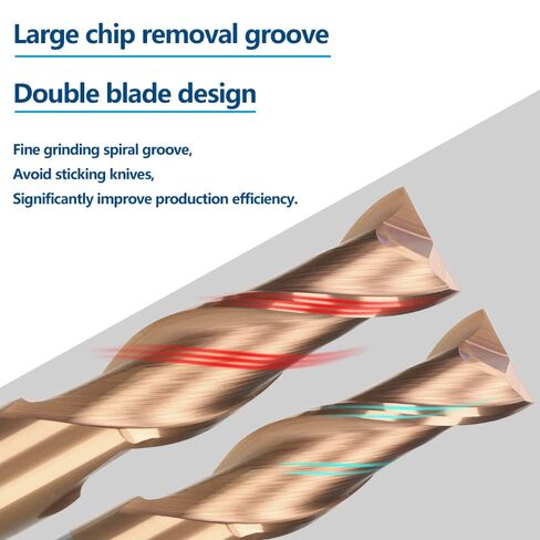 1 قطعة/8 قطعة معطف نانو شقة الأنف نهاية مطحنة CNC راوتر بت 1-12 مللي متر اثنين المزامير كربيد TiCN المغلفة بت آلة طحن in Kuwait