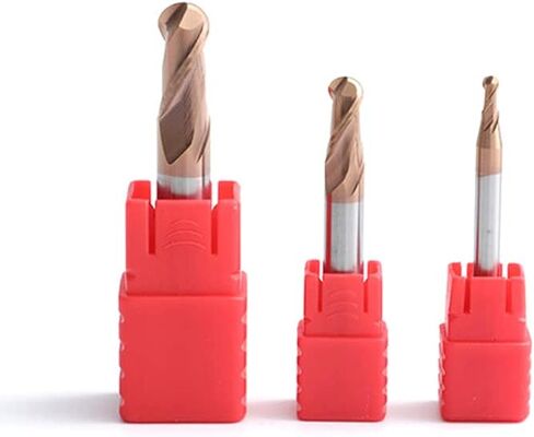 1 قطعة الكرة الأنف نهاية قاطعة الطاحونة HRC 55 دائم طحن 2 المزامير R3-R10 150L سبائك طلاء CNC ماتشينج المطاحن in Kuwait