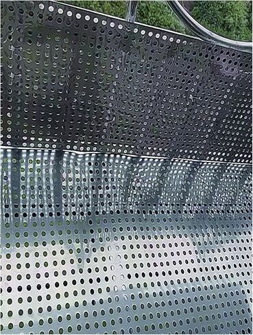 304 Stainless Steel Expanded Metal Mesh Sheet, Round Hole Perforated Panels for Balcony Railing Decoration & Protection, 100x100cm, Durable Metal Mesh Screen in Saudi Arabia