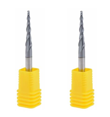 10pcs Ball Nose Tapered End Mill R0.75D420.550L2F HRC55 Tungsten Solid Carbide Taper Milling Cutter CNC Router Bit in Kuwait