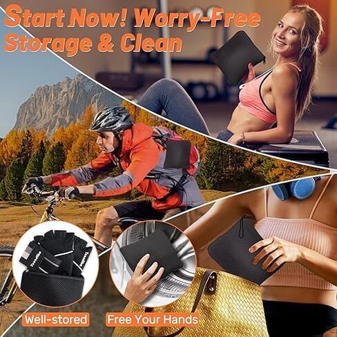 5-in-1 Workout Gloves with Wrist Strap, Full Protection Exercise Weight Lifting Gloves for Men and Women, Detachable Design with Mesh Bag Size L in Saudi Arabia