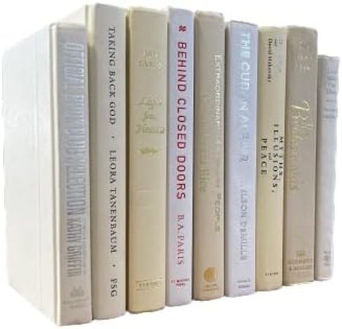 كتب حقيقية بلون للمكتب أو ديكور المنزل - التصميم الداخلي عرض حفل زفاف صورة الدعامة (11 كتابًا ، أسود - عنوان ذهبي) in Kuwait