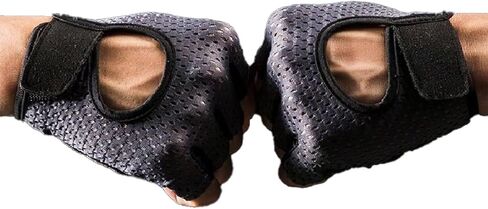 1pair Anti-Slip Half Finger Fitness Gloves Breathable Workout Gloves for Men and Women, Weightlifting Gym Training Cycling in Saudi Arabia