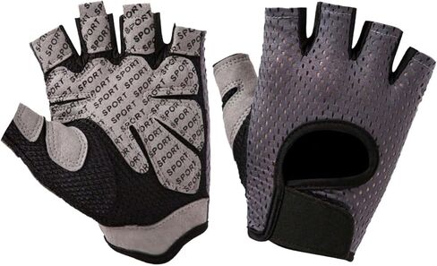 1pair Anti-Slip Half Finger Fitness Gloves Breathable Workout Gloves for Men and Women, Weightlifting Gym Training Cycling in Saudi Arabia