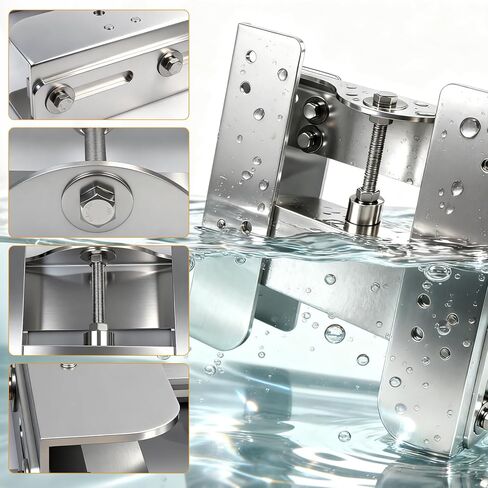 لوحة جاك يدوية قابلة للتعديل مقاس 10.16 سم لنظام توجيه القوارب الخارجية in Kuwait