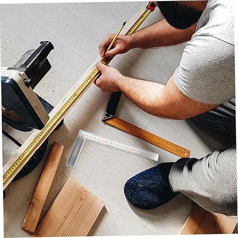 أداة قياس دقيقة 300 مم مسطرة النجارة، مربع نجار معدني، تصميم مربع التأطير، مسطرة قابلة للطي، عصا ساحة، عصا متر in Kuwait