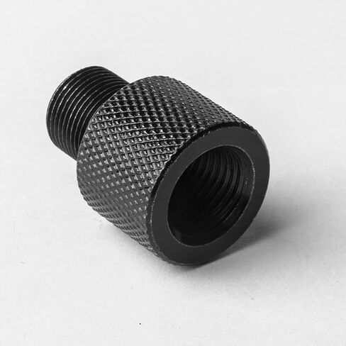 محول خيط ذكر 1/2-20 UNEF أنثى إلى 1/2-28 UNF - سبائك ألومنيوم عالية القوة - أسود مؤكسد - للسباكة والهيدروليكية والتطبيقات الصناعية، أسود in Kuwait