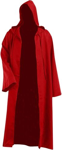 Wizard Tunic Hooded Robe Halloween Cloak Renaissance Long Cape Robe for Men Cosplay Costumes Halloween in Kuwait
