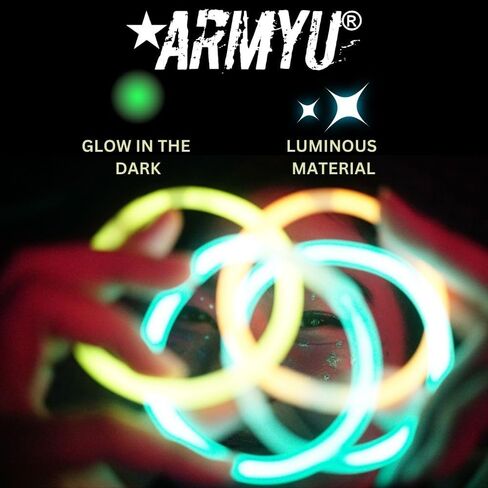 ARMYU US Made Glow-in-the-Dark Tactical Safety Tape - Luminous Military Army Phosphorescent Roll High Fluorescent Adhesive Sticker in Saudi Arabia