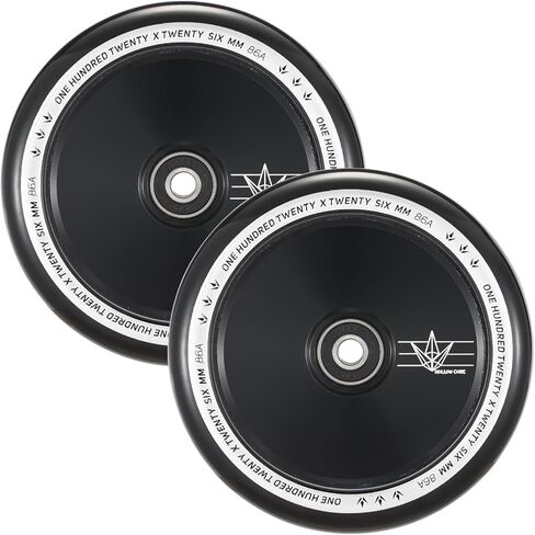 Envy Scooters Hollowcore Wheels Pair - 120mm x 26mm - Black in Saudi Arabia